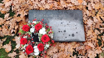 Grabstein von Gustav Abel Hellwig 